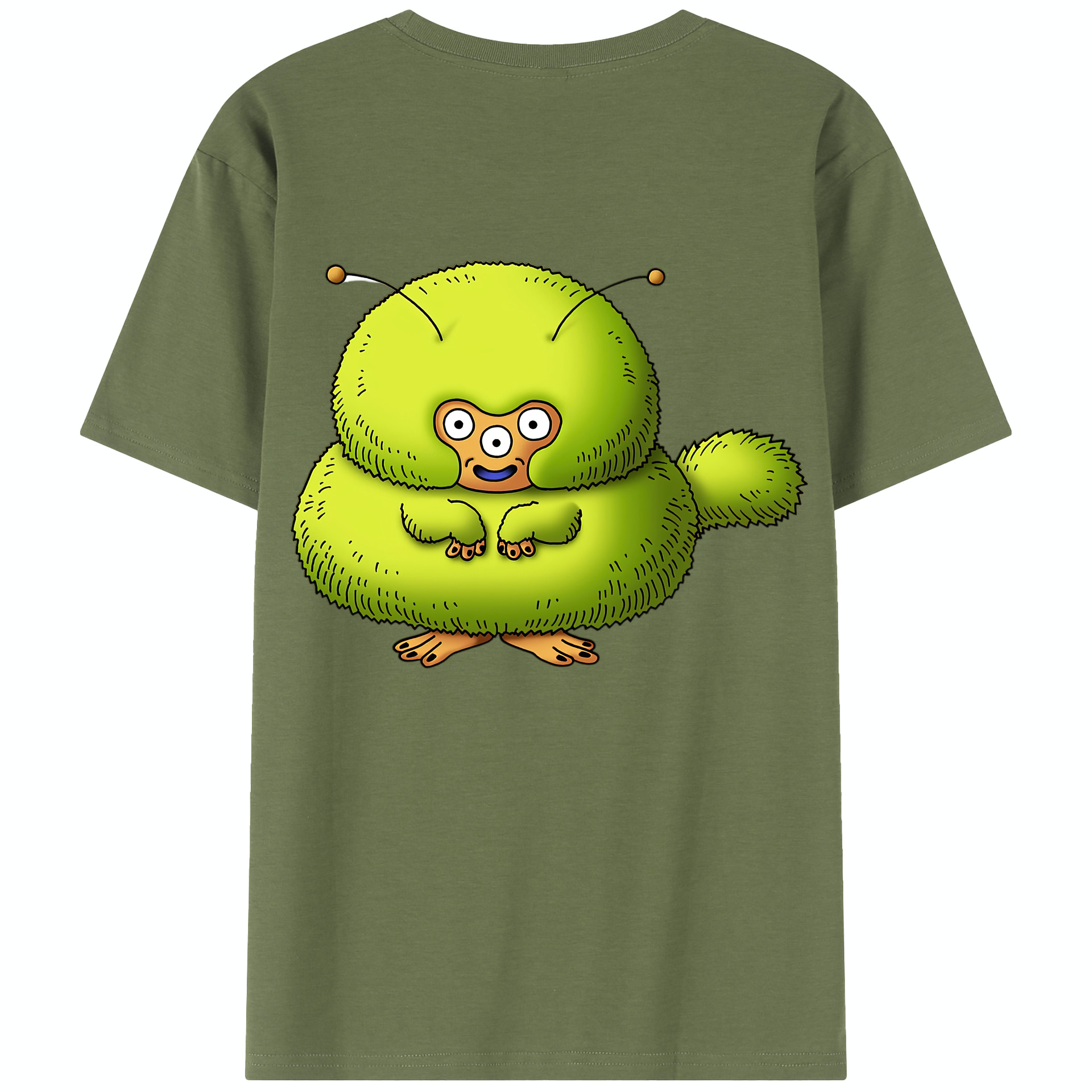 （画像用） ドラゴンクエスト Doragon Kuesuto Dragon Quest 綿100％半袖Tシャツ（背面プリント）